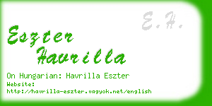 eszter havrilla business card
